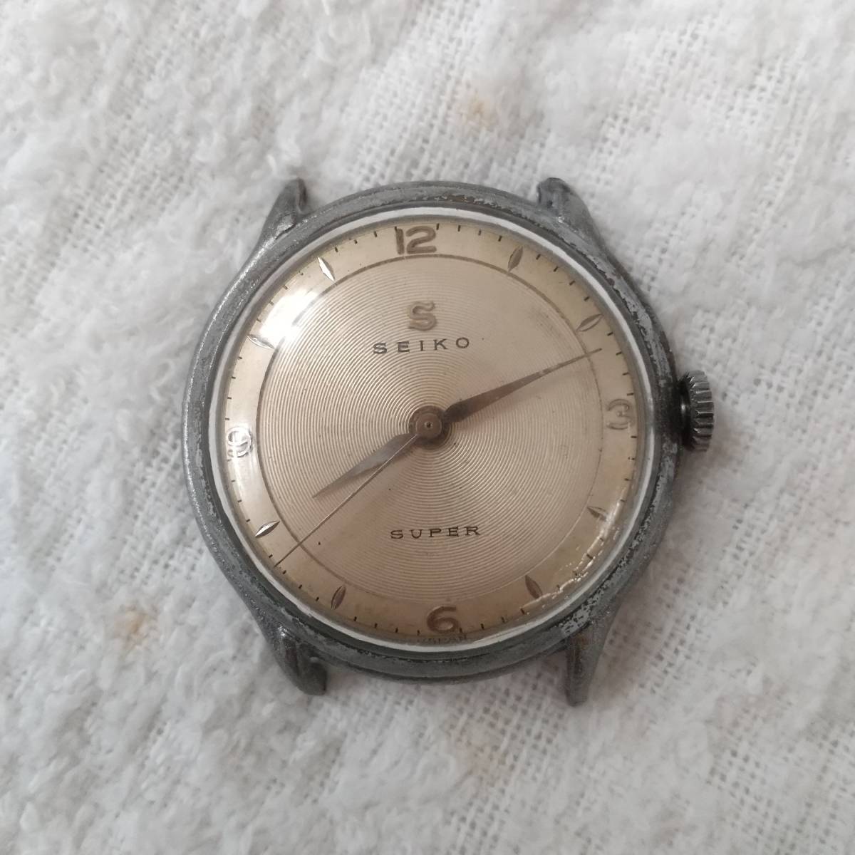 7-5363 セイコー J1500IE 手巻き時計 シルバー文字盤 1円〜 ○T セイコー