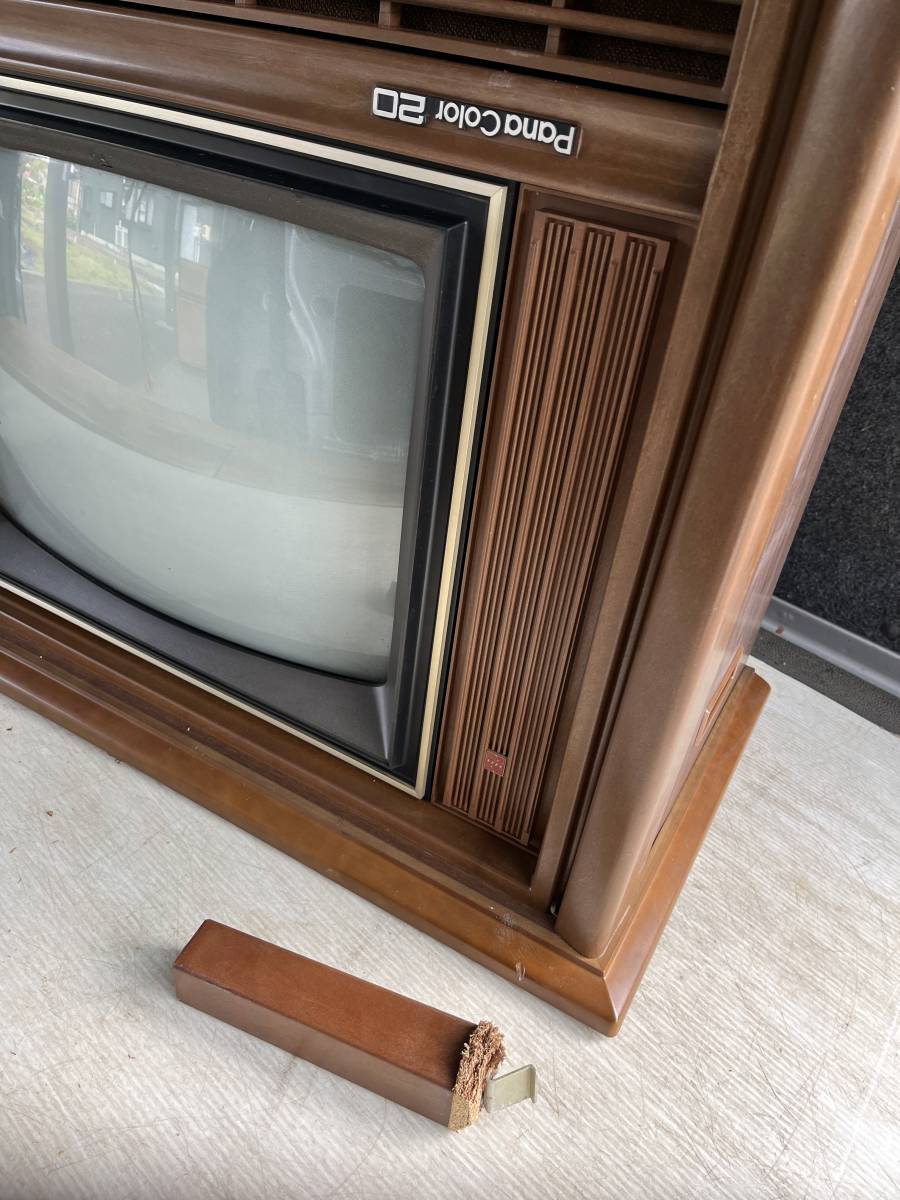 ◇National ナショナル カラーテレビ TH20-A10 昭和レトロ(テレビ 