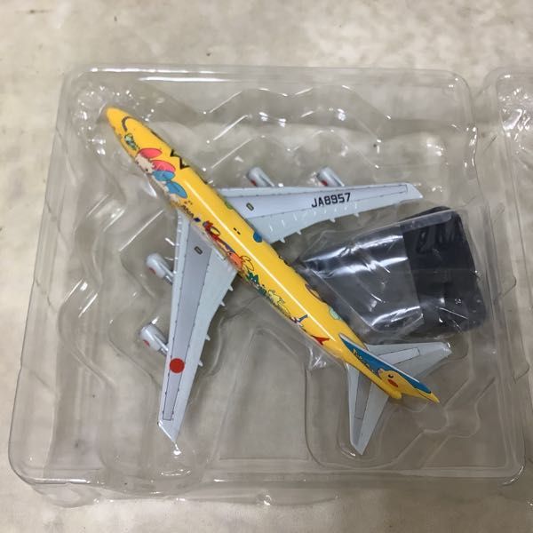 1円〜 全日空商事 1/500 ANA ボーイング747-400 ポケモンジェット お花