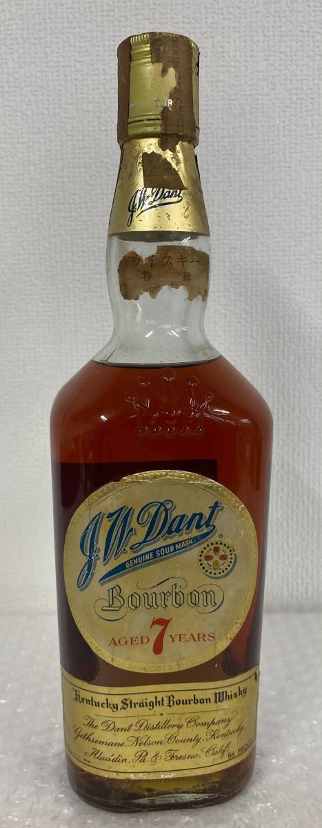 ☆J.W ダント ☆7年 ☆ケンタッキー ストレート バーボン ☆特級 ☆760ml ☆ウイスキー ☆古酒 