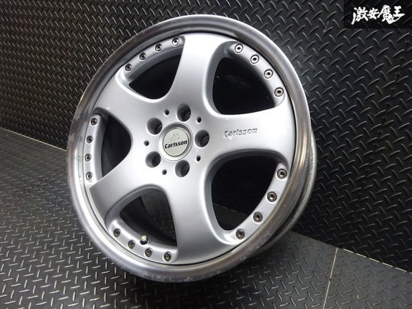 ○カールソン 2/5 18インチ 8.5J +40 PCD 114.3 5H シルバー 