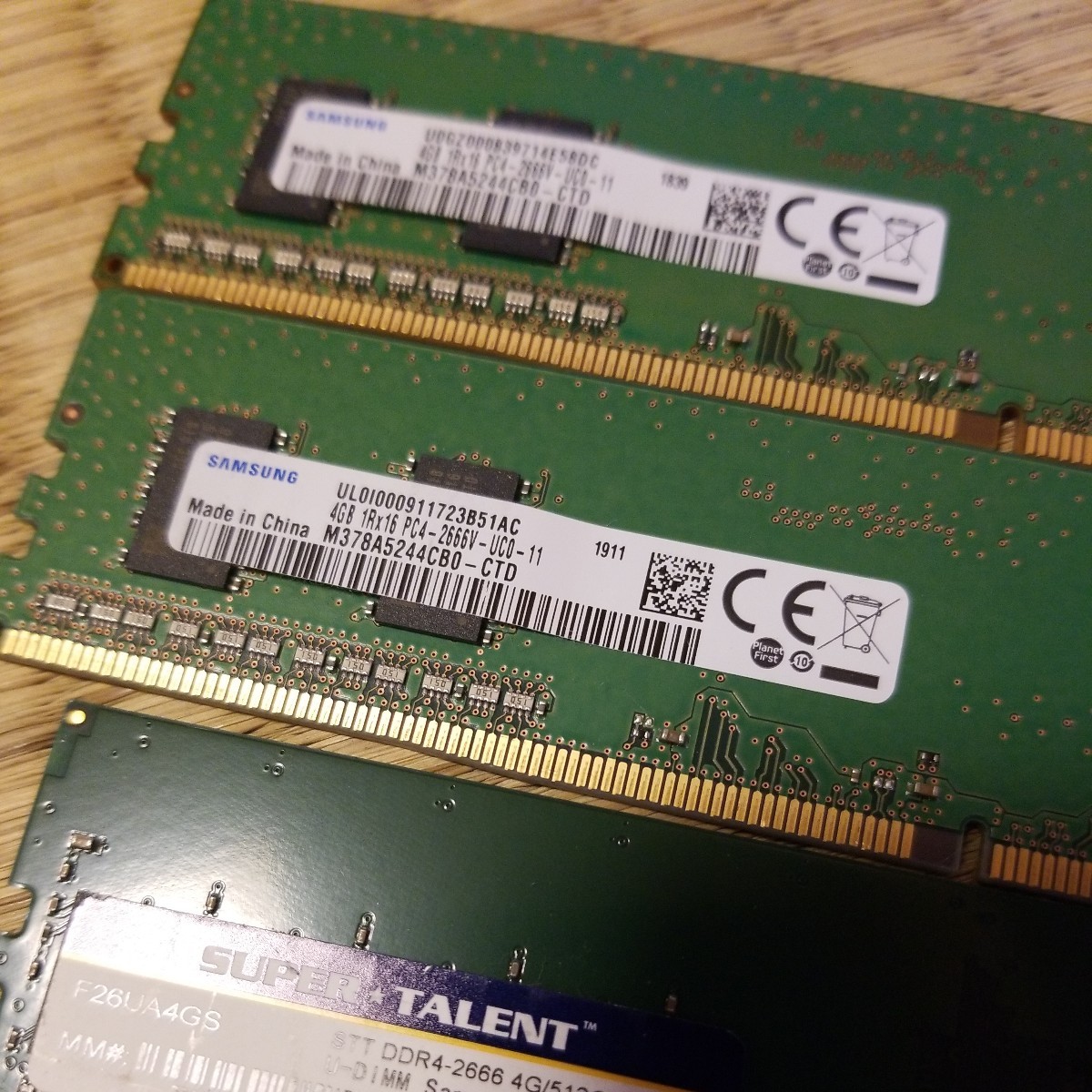 DDR4メモリ 4GB/8GB 6枚まとめ デスクトップ 動作未確認 ジャンク品
