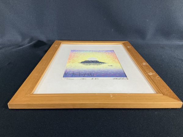 真作□木版画□牧野宗則□『光彩』□ORIGINAL WOODBLOCK PRINT□川村賞