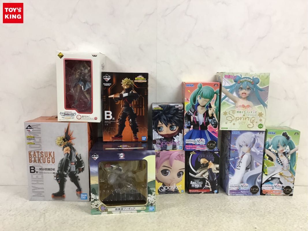 1円〜 同梱不可 ジャンク 一番くじフィギュア等 アイドルマスターシンデレラガールズ、僕のヒーローアカデミア、鬼滅の刃 他