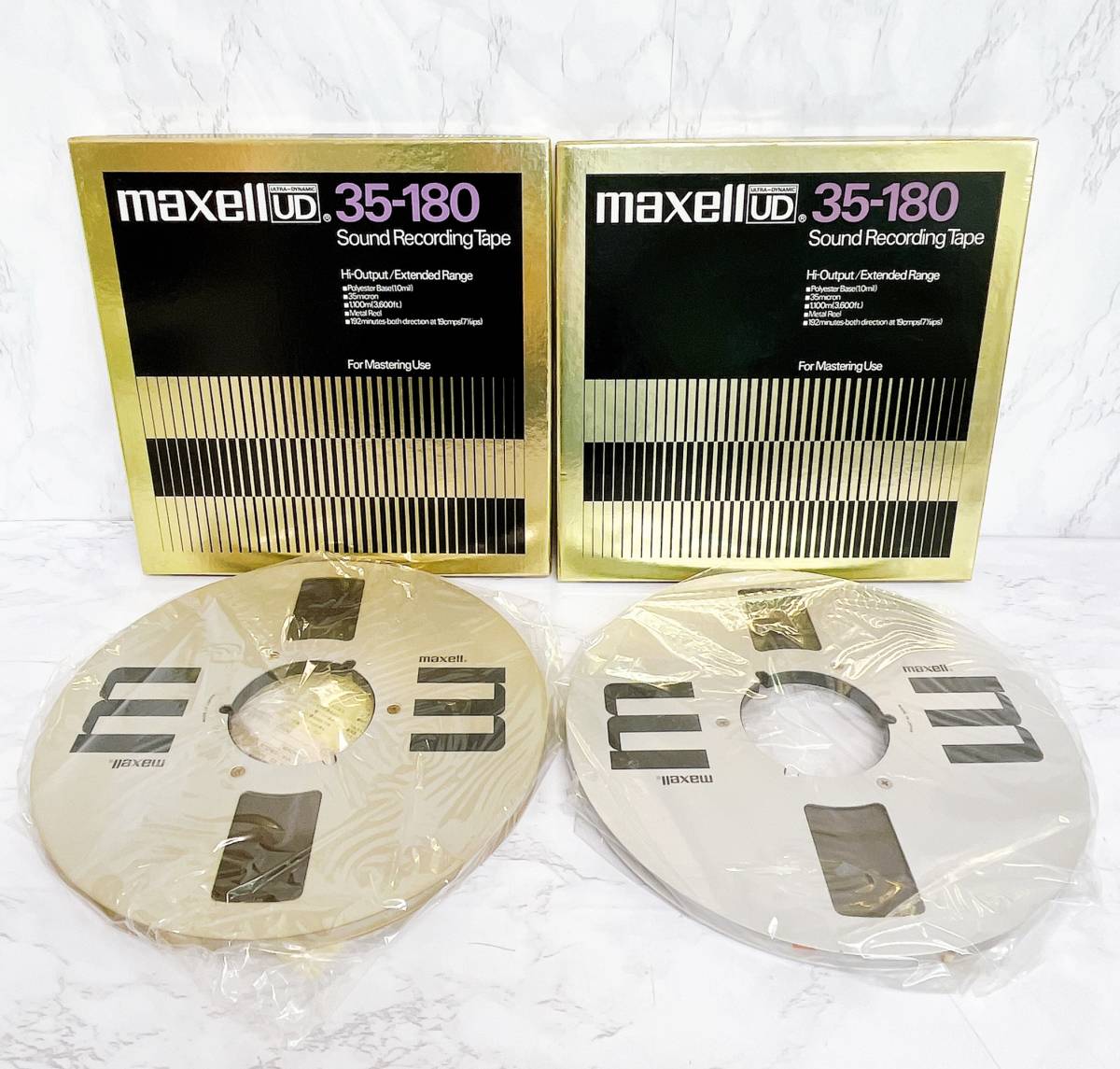 マクセル 使用済みオープンリールテープ E35-7（透明リール）10本セット ①