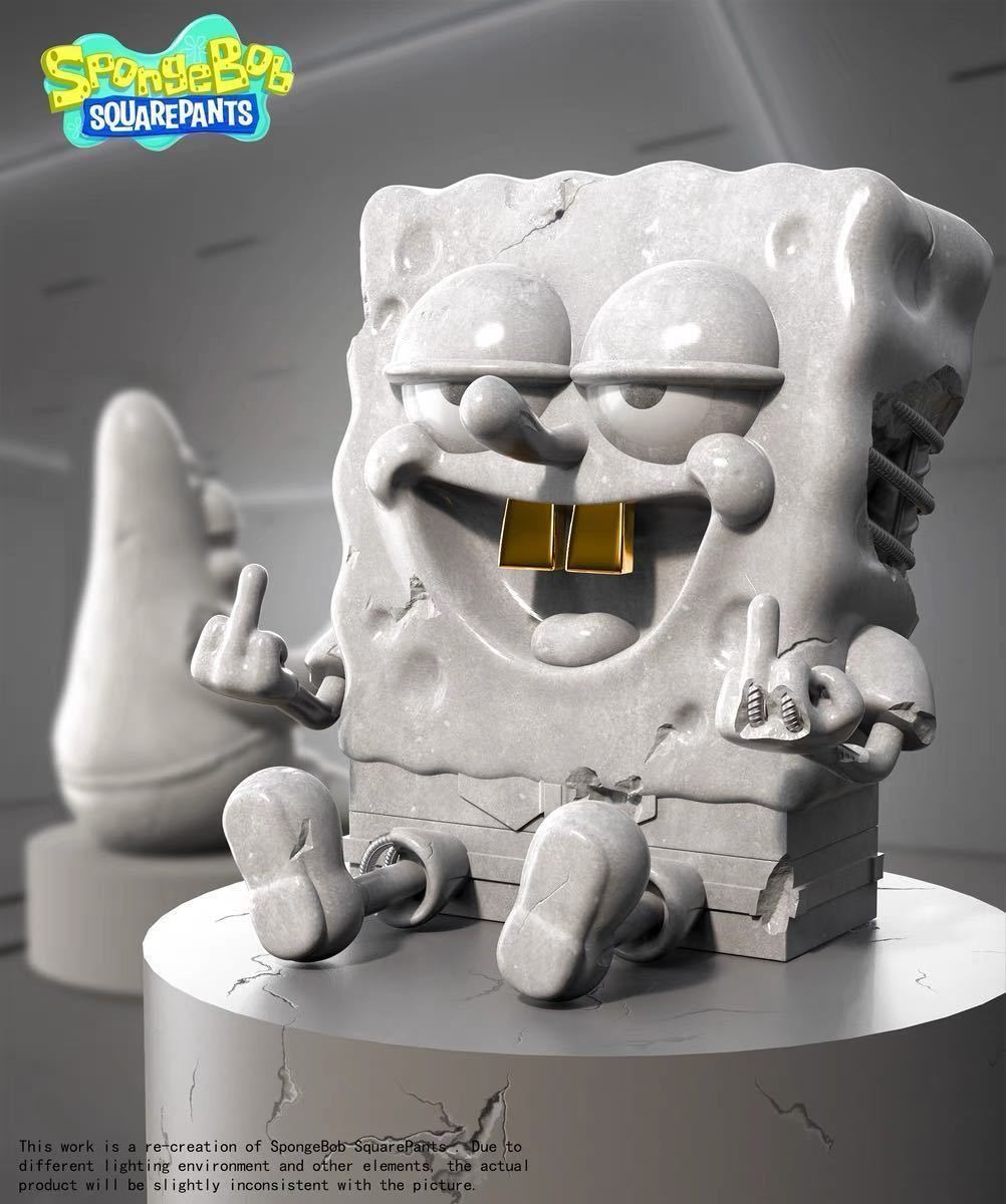 全国無料，高品質 『SPONGE BOB』ハッピースタジオ　HAPPY STUDIO　ストリートスタイル　アートトイ　フィギュア　正規品　送料込み　199体限定