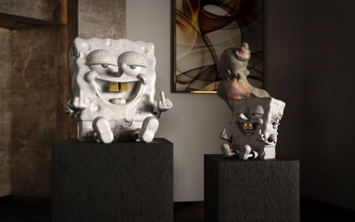 全国無料，高品質 『SPONGE BOB』ハッピースタジオ　HAPPY STUDIO　ストリートスタイル　アートトイ　フィギュア　正規品　送料込み　199体限定