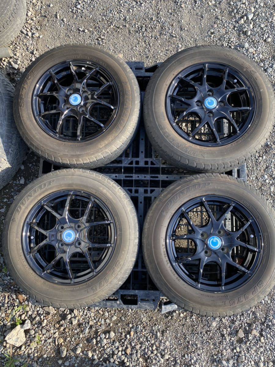 【激安大特価，新作】 155/80R14 2018年製 ダンロップ 14x5J PCD 100 4H AL アルミホイール タイヤ 4本 セット(ラジアルタイヤ)｜売買されたオークション情報、yahooの商品情報をアーカイブ公開 - オークファン 4穴