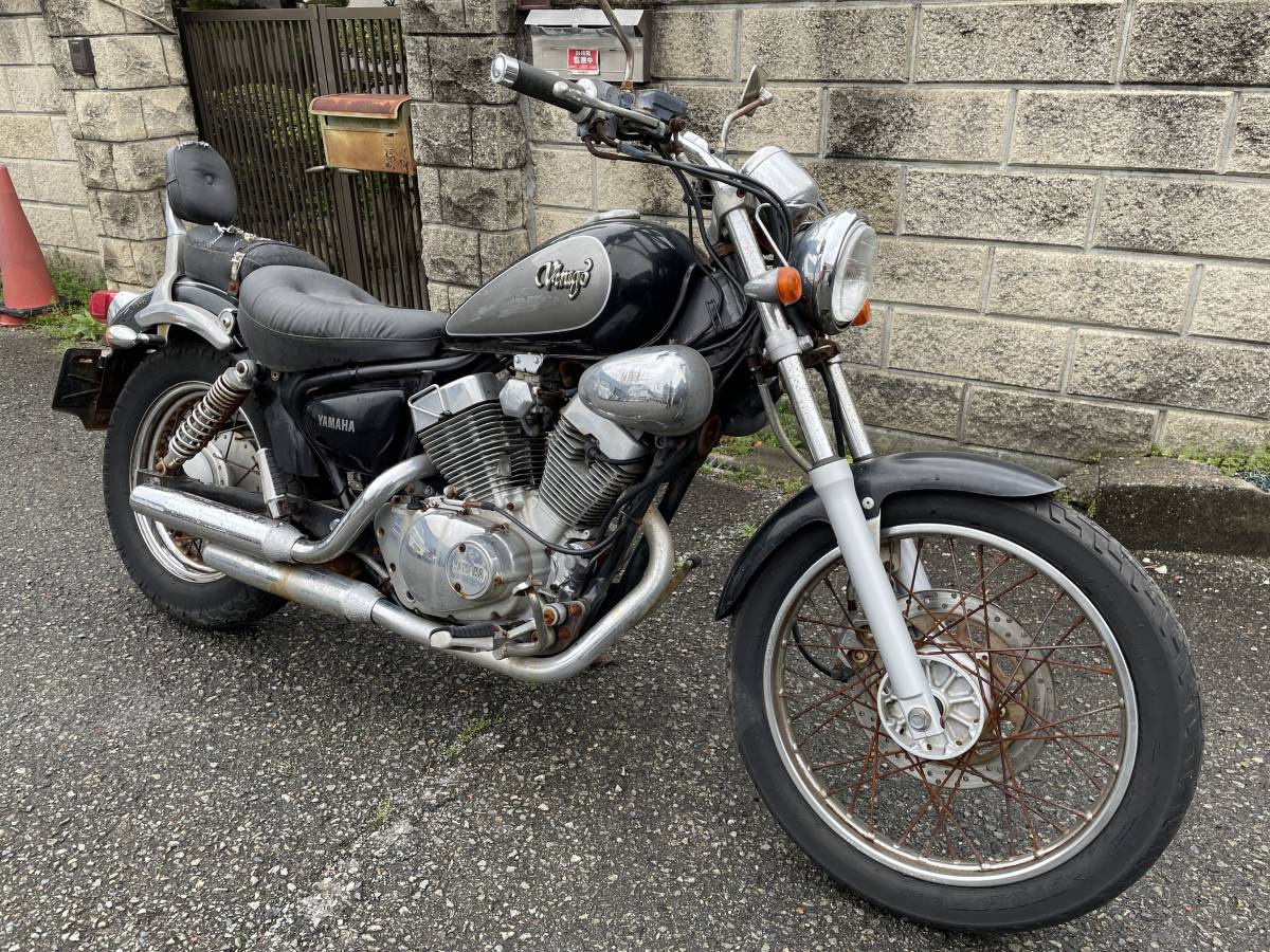ヤマハ ビラーゴ２５０ ３DM 書類、鍵付き レストアベースor部品取り車両