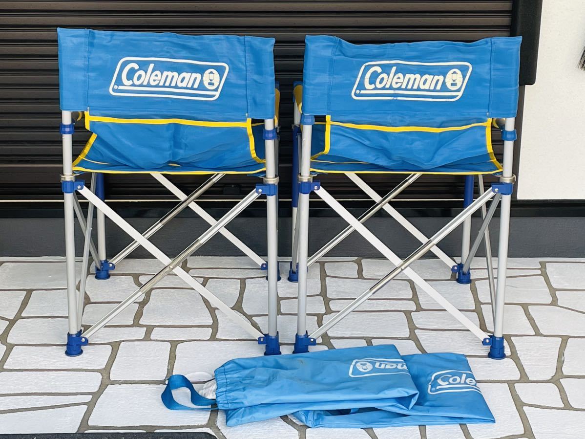 廃盤レア】Coleman メッシュスリムキャプテンチェア 2脚 USED
