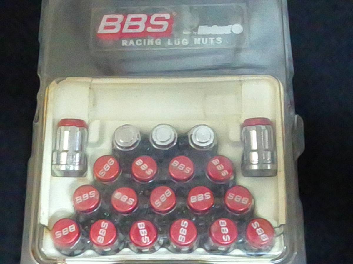 BBS RACING LUG NUT レッド M12×P1.5 完全ジャンク品