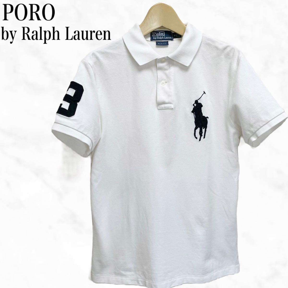 POLO by Ralph Lauren 半袖ポロシャツ 白 ホワイトビッグポニー ポロ 
