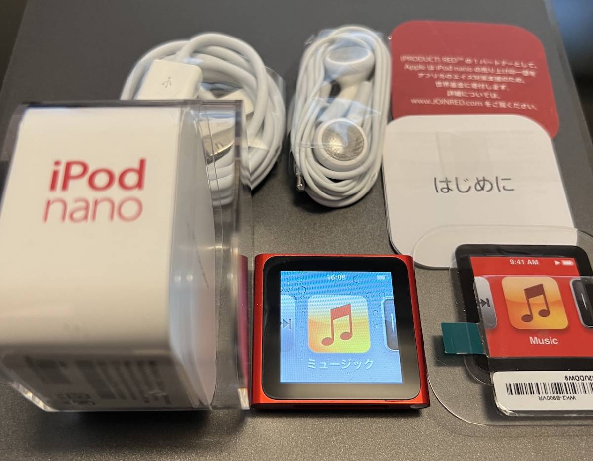 APPLE アップル iPod nano 第6世代 PRODUCT RED MC699J/A 16GB レッド