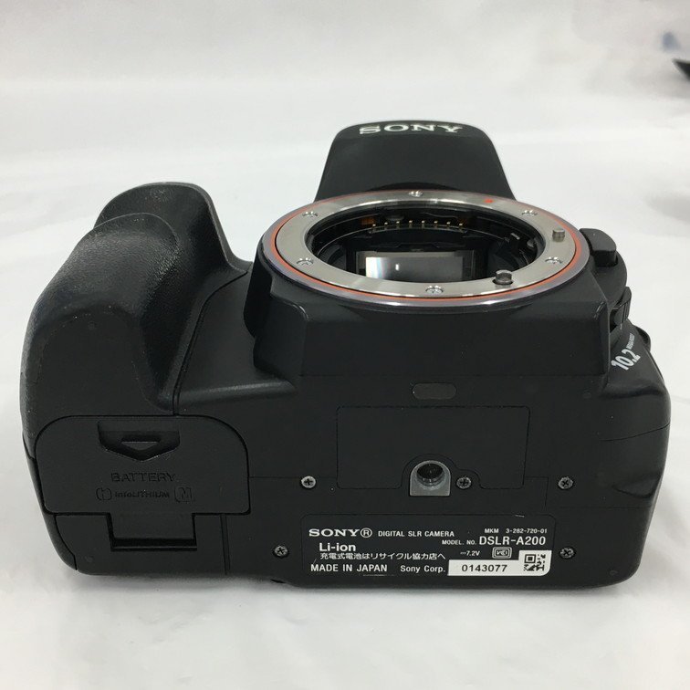 【BDAU9019】ソニー SONY α200 (DSLR-A200)　通電確認済み SONY DSLR-A200 α200 Yahoo!オークション 7623ソニー 18-70mm☆