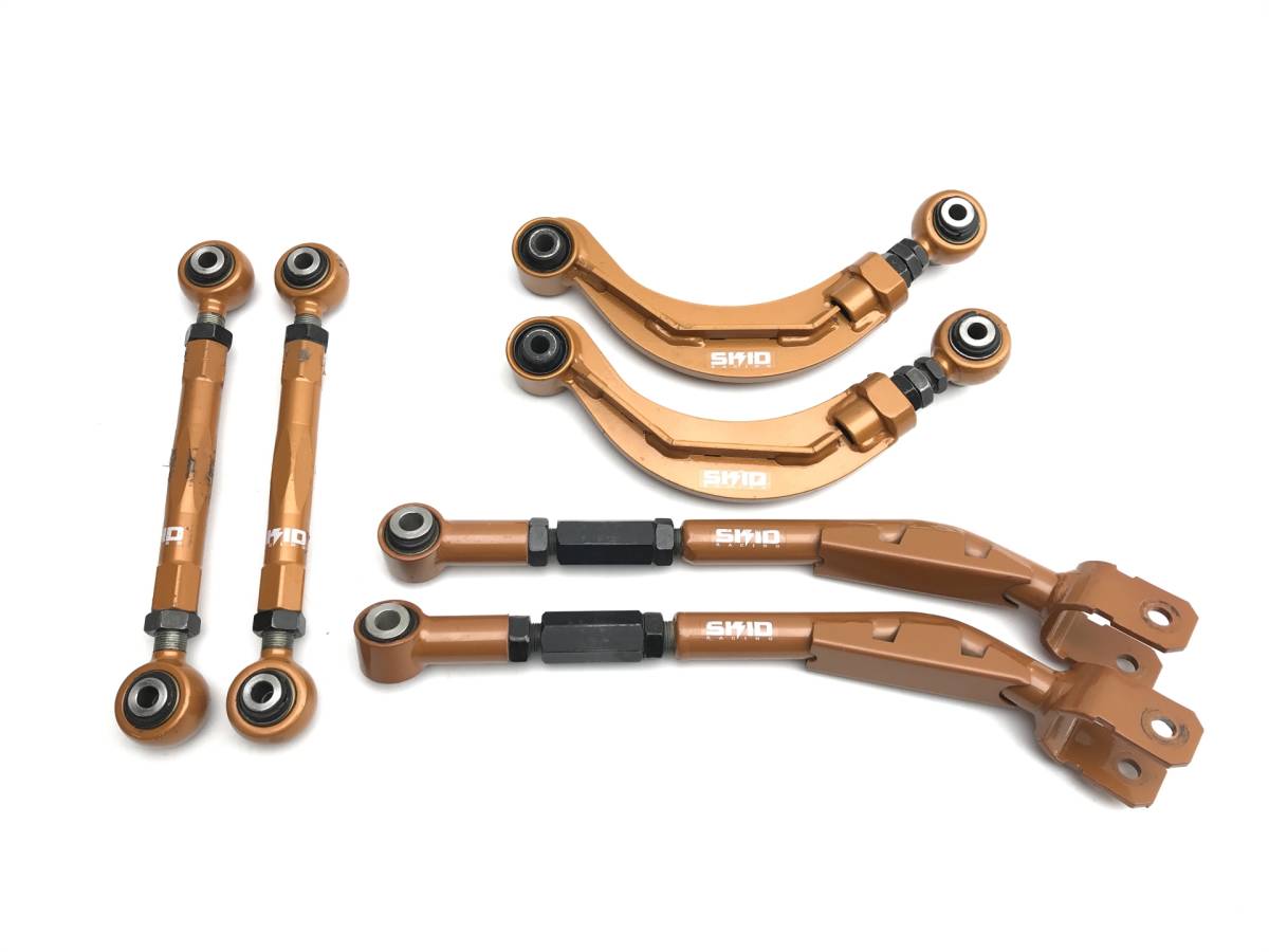 レガシー BL5 スキッドレーシング　アーム3点セット レガシィ BL5 BP BE BH skid racing スキッドレーシング 調整式 リア