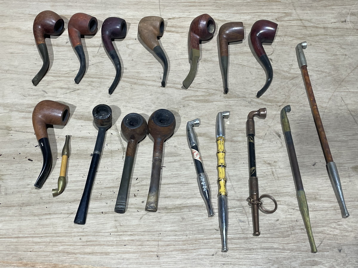 SN】古い 喫煙具 まとめて 煙管 キセル パイプ 煙草 古道具 ジャンク