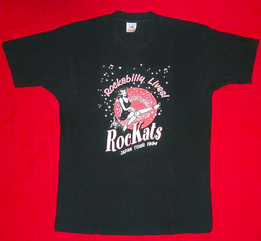 [Mサイズ] ★ 激レア 90年代 当時物 ★ 1994年 ROCKATS JAPAN TOUR ロカッツ Tシャツ ★ ビンテージ ネオロカ ロカビリー クリームソーダ_1
