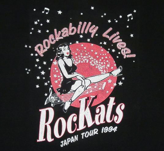 [Mサイズ] ★ 激レア 90年代 当時物 ★ 1994年 ROCKATS JAPAN TOUR ロカッツ Tシャツ ★ ビンテージ ネオロカ ロカビリー クリームソーダ_3