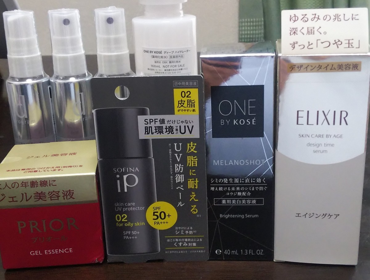 【新作入荷，定番人気】 化粧品まとめて PR ジェル美容液 ソフィーナiP スキンケアUV ワンバイコーセー メラノショットW エリクシール デザインタイムセラム他(美容液)｜売買されたオークション情報、yahooの商品情報 その他