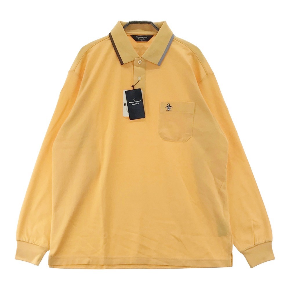 【新品】MUNSINGWEAR マンシングウェア 長袖ポロシャツ オレンジ系 LL [240001921794] ゴルフウェア メンズ