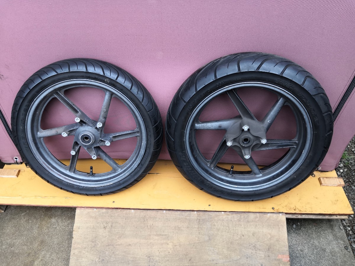 ジェイドJADE250 ホイール&タイヤ前後セット！残り溝あり ホンダ