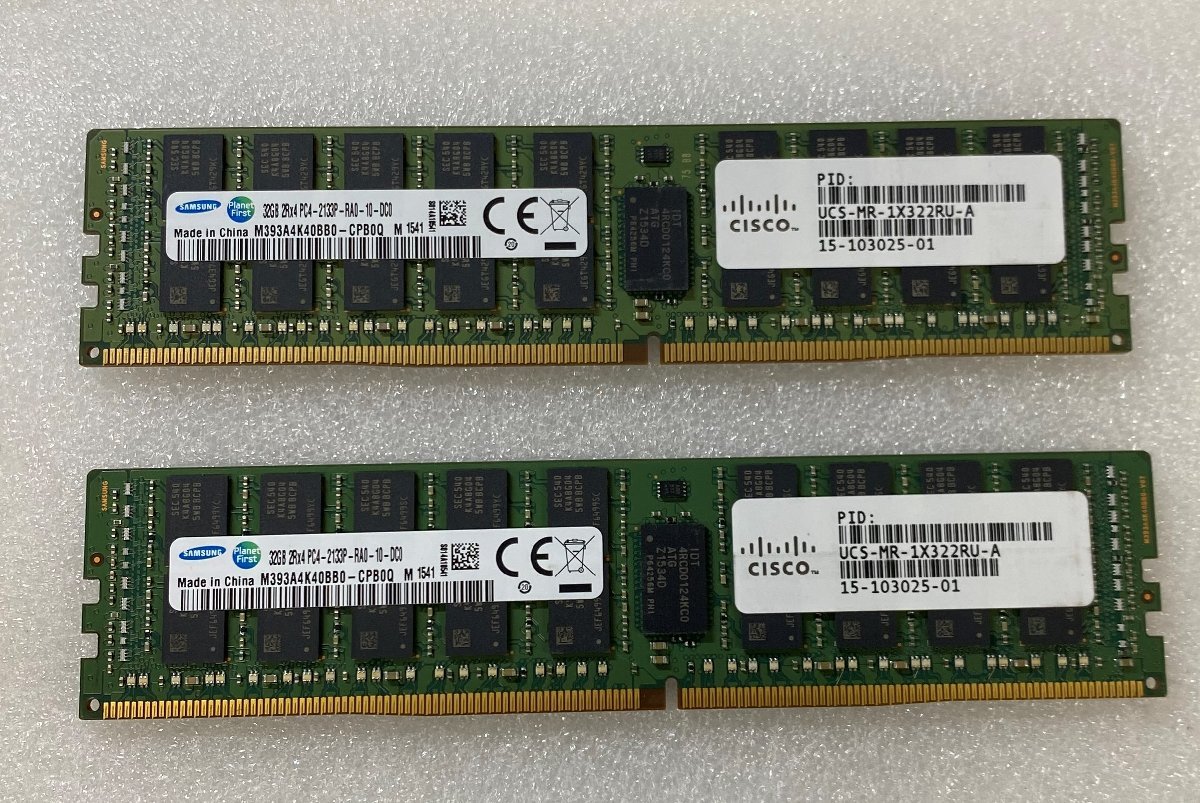 SAMSUNG製 DDR4 PC4 2133P 大容量 32GB 動作確認済み@ SAMSUNG製 DDR4