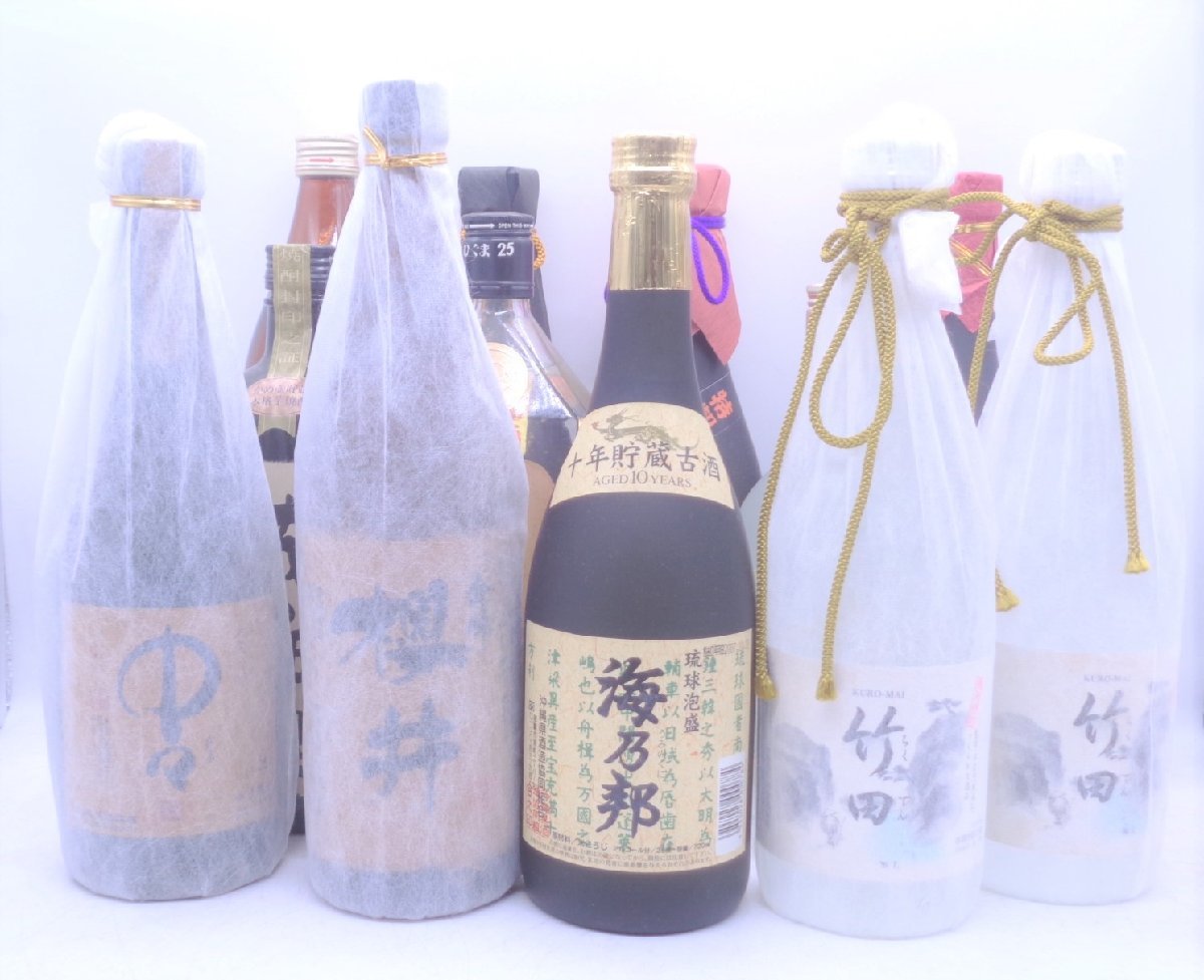 【同梱不可】1円スタート 焼酎 等 12本セット 櫻井 中々 竹田 海乃邦 等 古酒 B61595