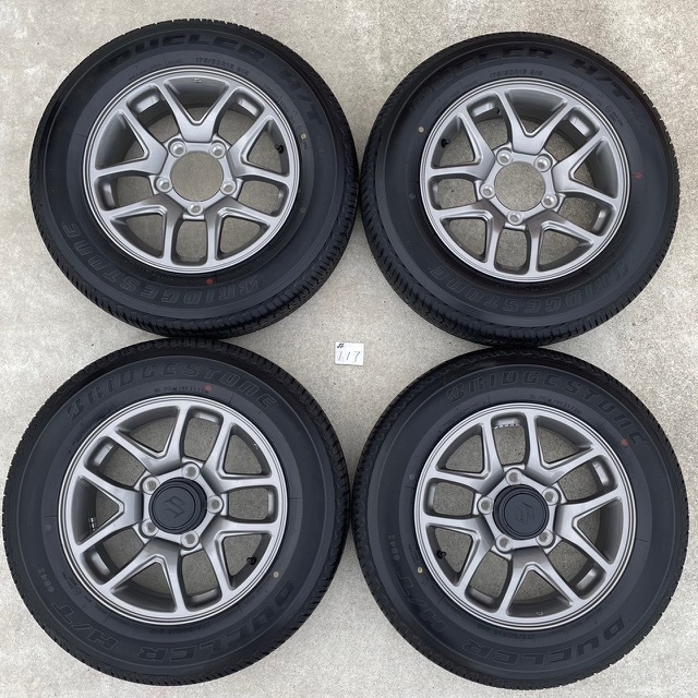 新車外し 新型ジムニー JB64 純正 アルミホイール タイヤ ブリジストン 