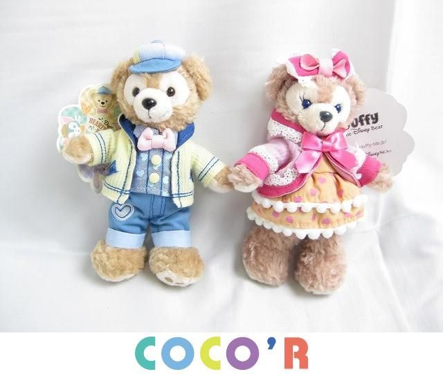 【同梱可】中古品 ディズニー ダッフィー シェリーメイ ぬいぐるみバッジ ハートウォーミングデイズ 2018 タグ付き 2