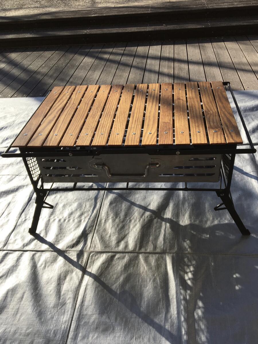 NATURE TONES アウトドアテーブル(ウッドグリップ付き) NATURE TONES ネイチャートーンズ テーブル ハイテーブル キャンプ