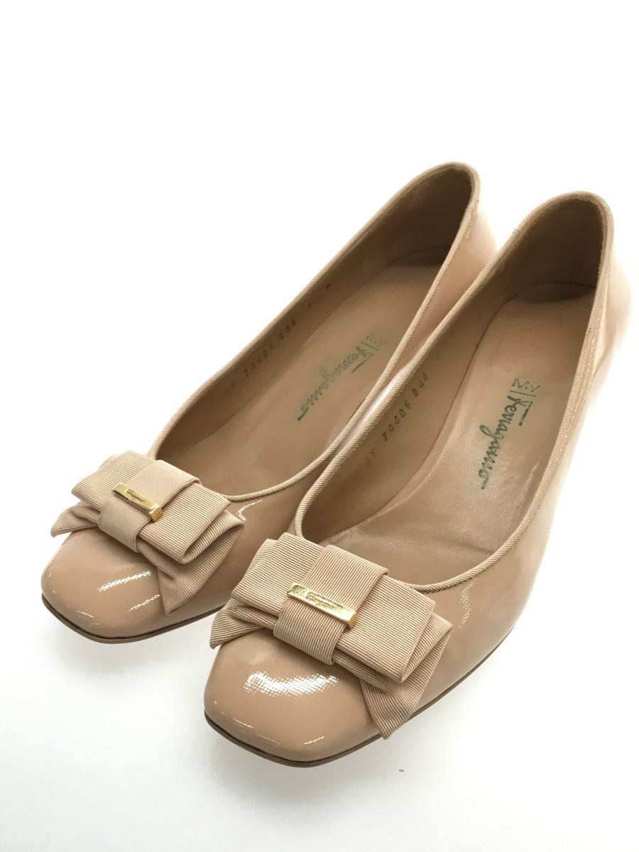 Salvatore Ferragamo◇VALA/ヴァラリボン/パンプス/UK6.5/ピンク