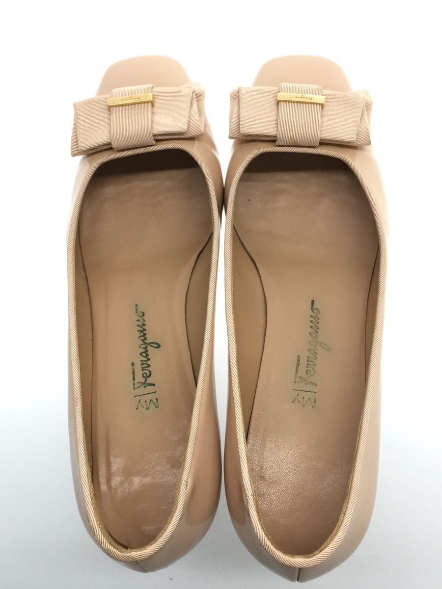 Salvatore Ferragamo◇VALA/ヴァラリボン/パンプス/UK6.5/ピンク