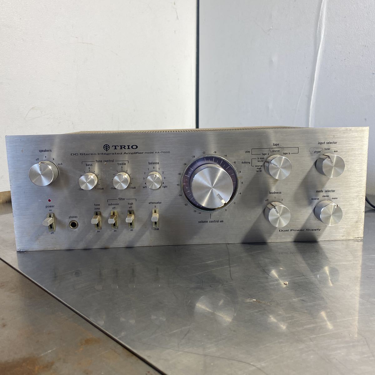TRIO プリメインアンプ KA-7100D 動作未確認 TRIO KA-7100D トリオ 