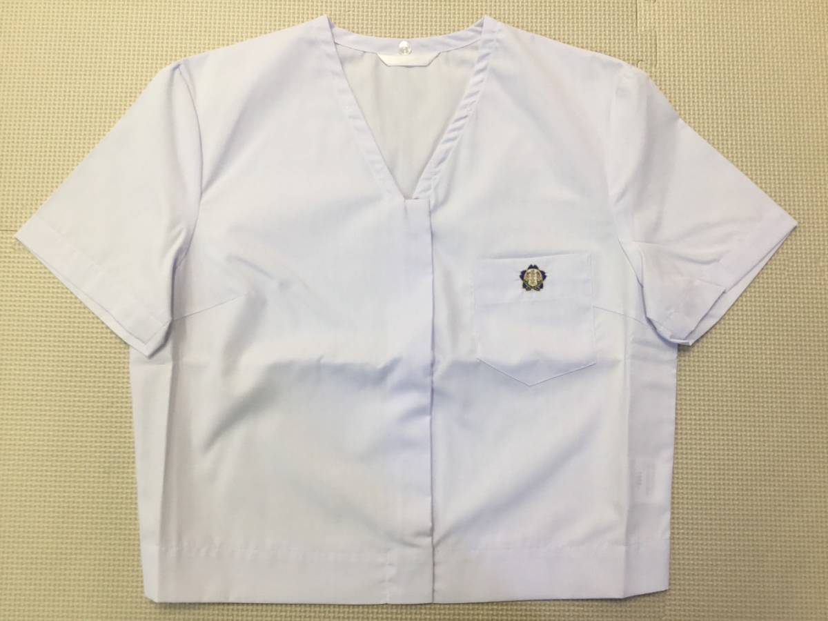 MJ-SN155A 新品【栃木県立 真岡女子高校】セーラー 半袖 サイズ 155A/白/身頃/指定/長袖/夏服/女子高校生/イニシャル刺しゅう入り