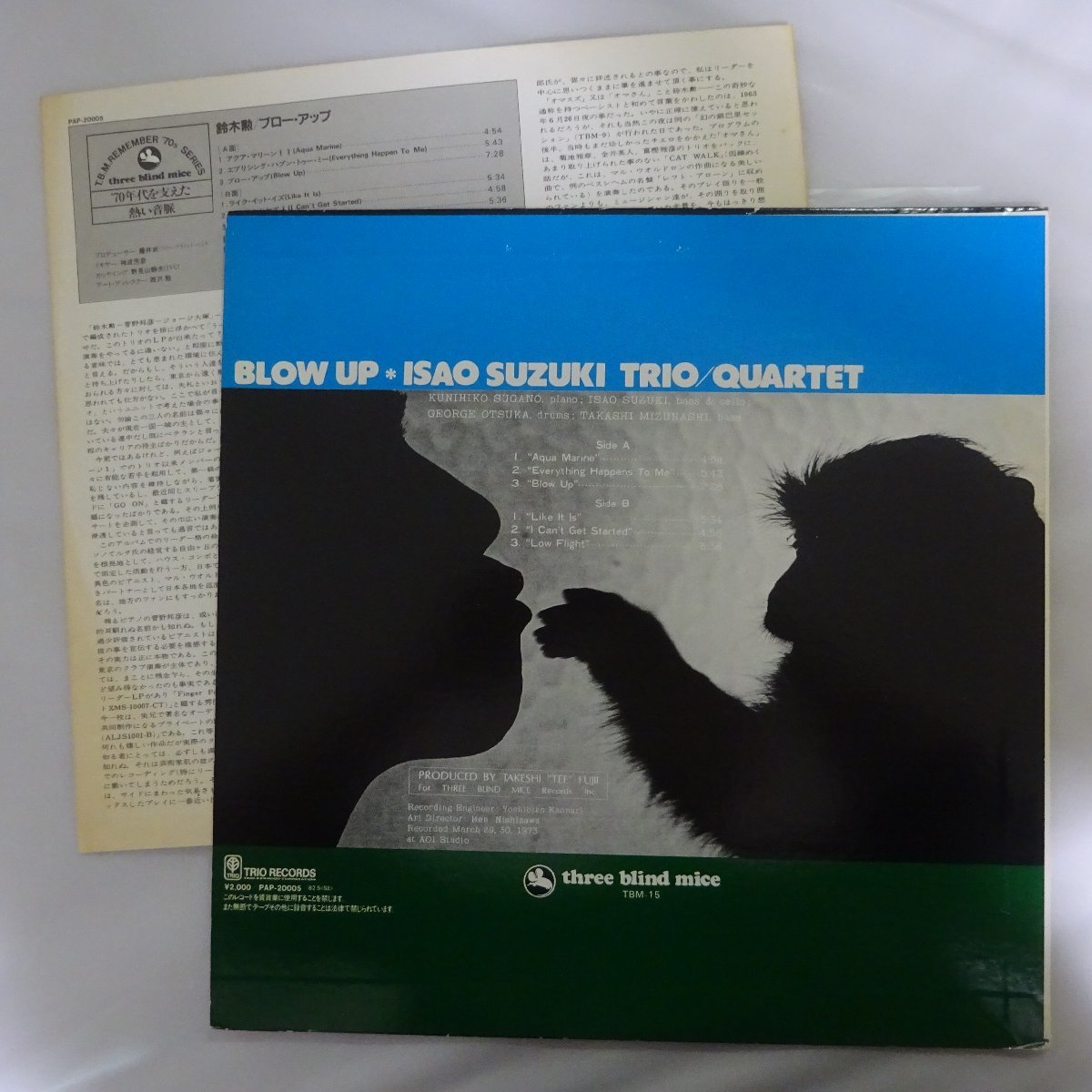 14017632;【美盤/和ジャズ/three blind mice】鈴木勲 Suzuki Isao Trio