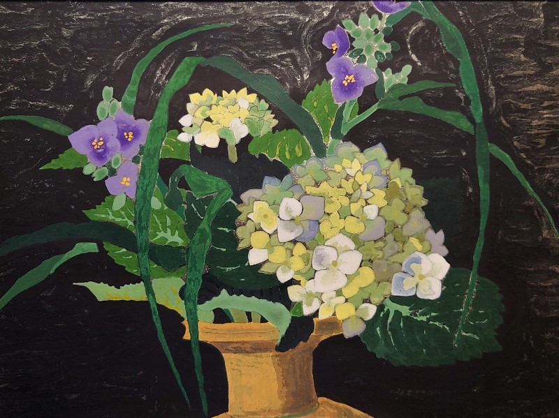 真作保証小倉遊亀「富士」百寿記念 日本画6号 直筆サイン 共シール