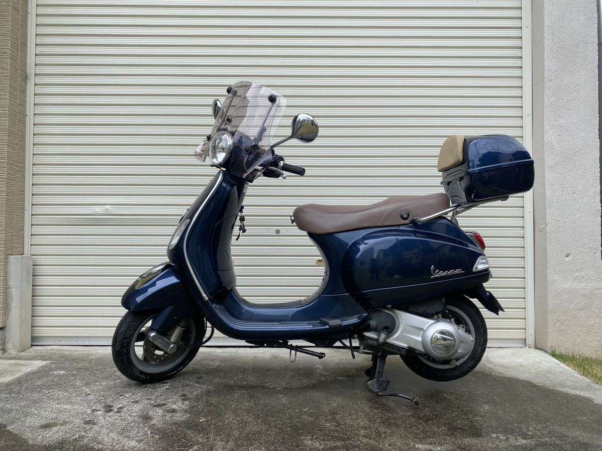 ベスパ LX125ie 8000km 故障有 要整備 ネイビー スクリーン トップ