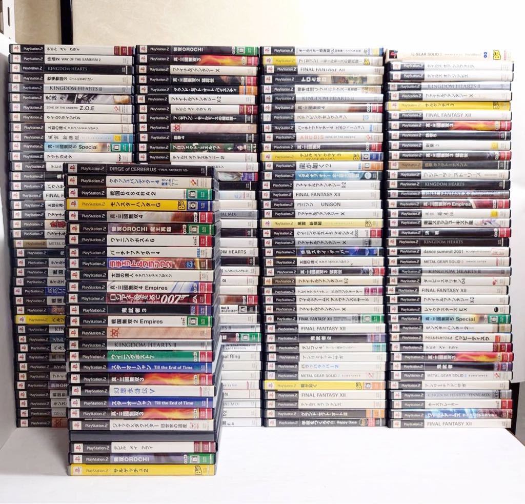 H 654】PS2ソフトまとめて186本セット！桜坂消防隊,アヌビス,ペルソナ4 