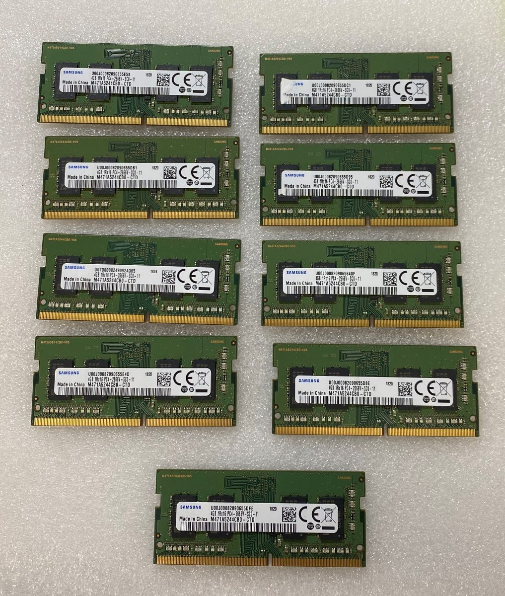 1979☆SAMSUNG DDR4 PC4-2666V 8GB×2 計16GB 動作品 送料込み 動作確認