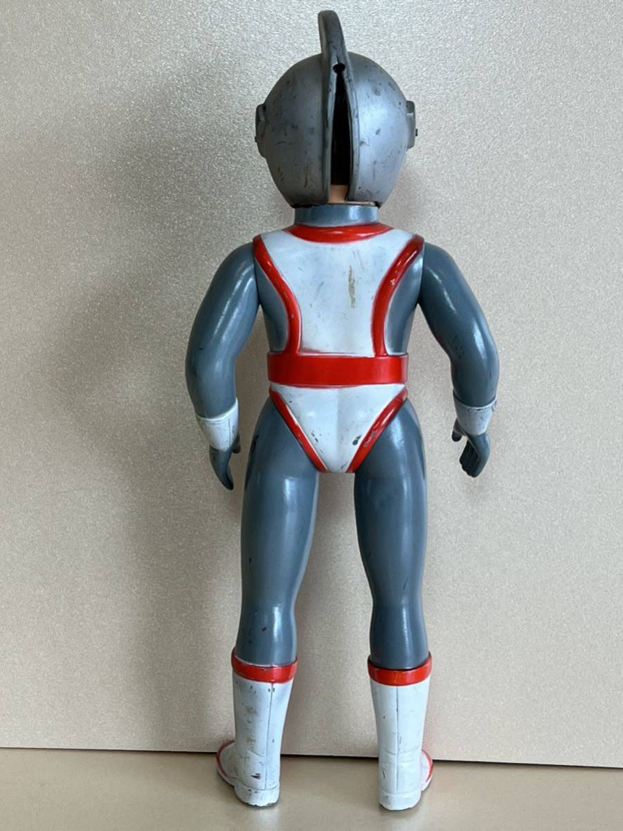 当時物 旧バンダイ シルバー仮面ジャイアント キングサイズソフビ人形  