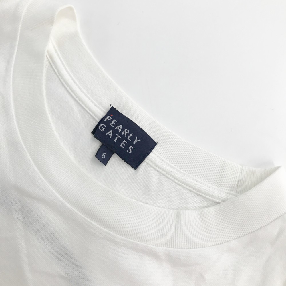 PEARLY GATES パーリーゲイツ 半袖Tシャツ ニコちゃん ホワイト系 6
