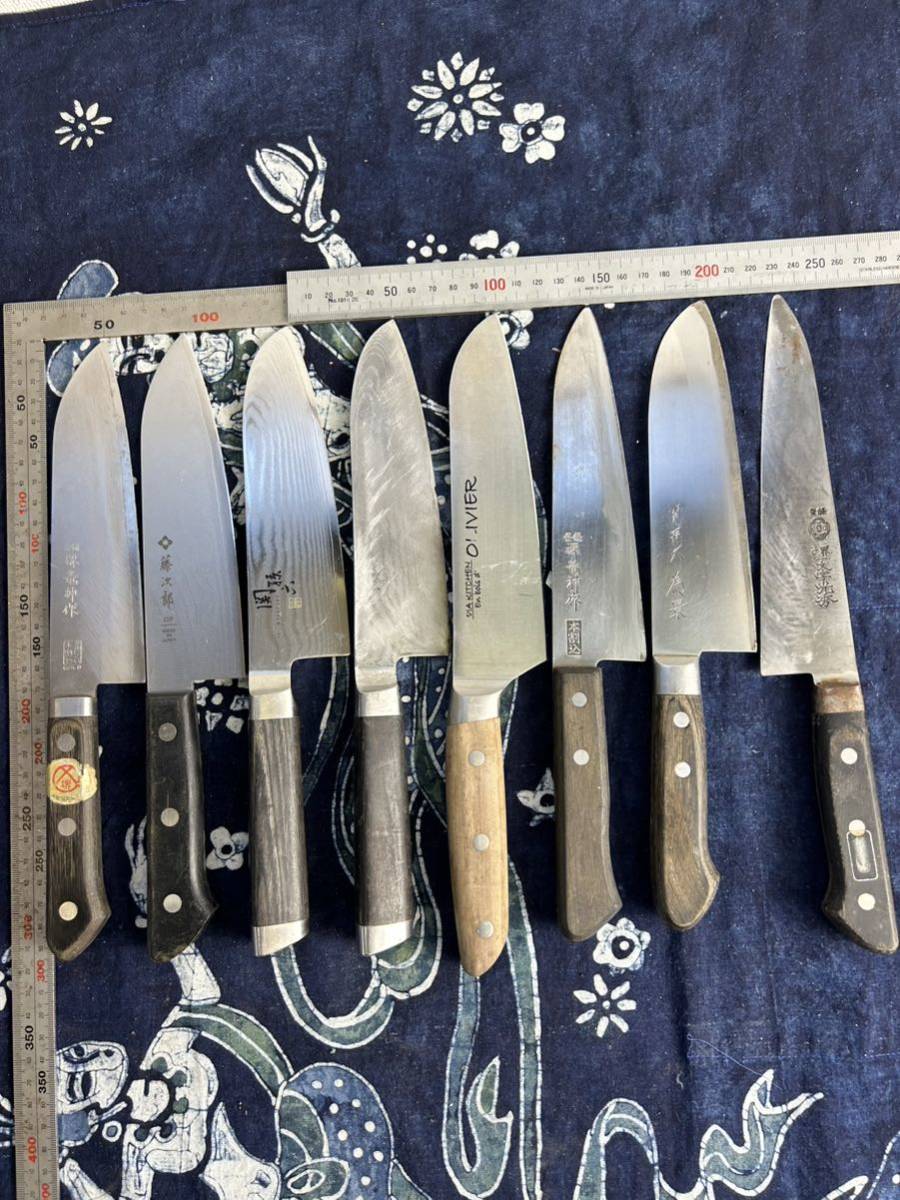 和包丁 8本まとめ売り 正本 出刃包丁 柳刃包丁 牛刀 堺刃物 調理器具 中古品 包丁 出刃包丁 和包丁 8本セット まとめ売り 中古 Yahoo!オークション