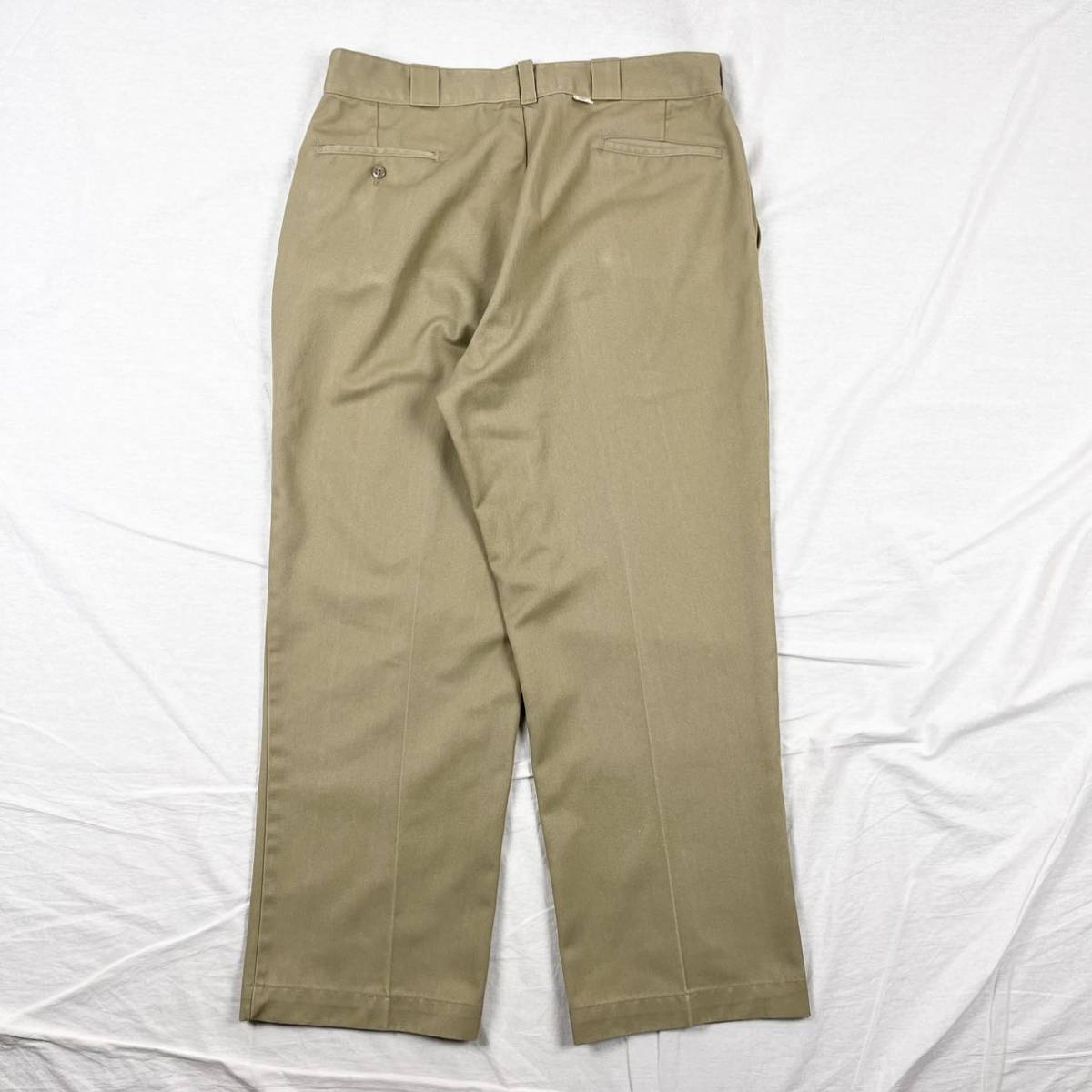 チビタグ80s usa製 W38L29表記ディッキーズ Dickies874KH ベージュ YKK