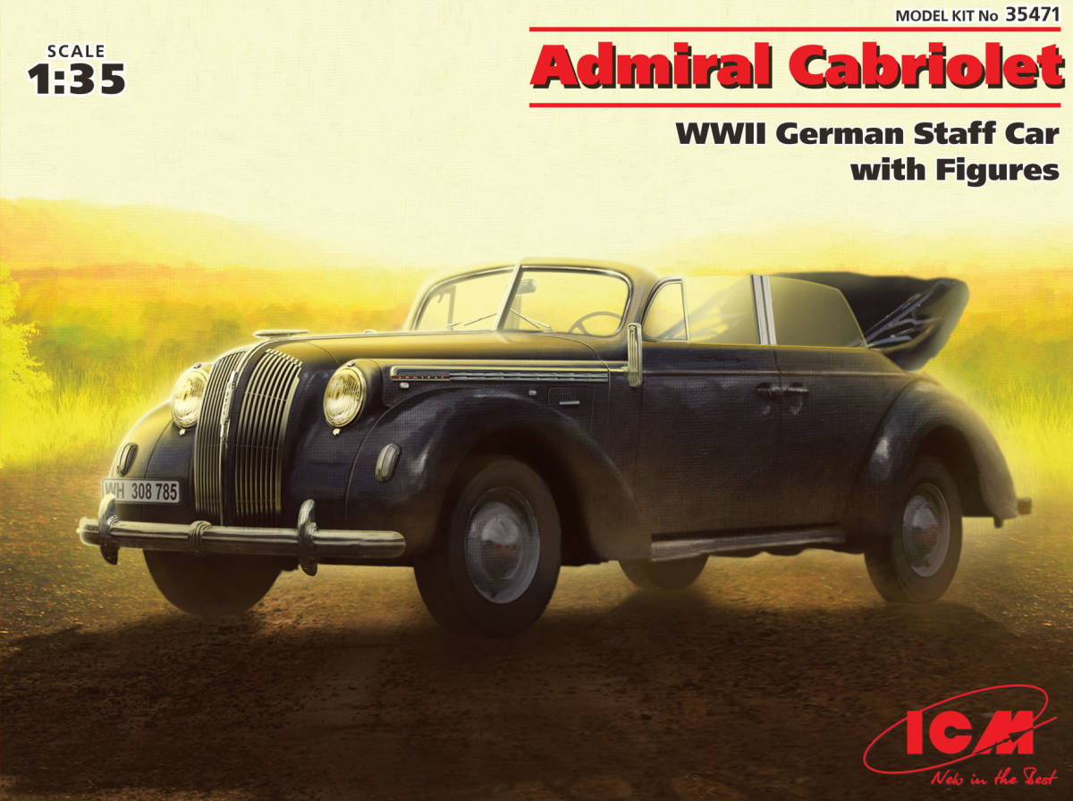 □ ICM 【絶版】 1/35 オペル アドミラル 4Dr.カブリオレ 高級将校用