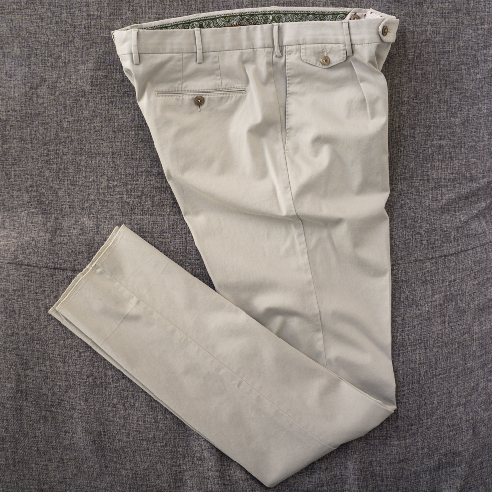 新品★ PT TORINO コットンツイル ストレッ チパンツ GENTLEMAN FIT 52 送料込 ピーティー TORINO