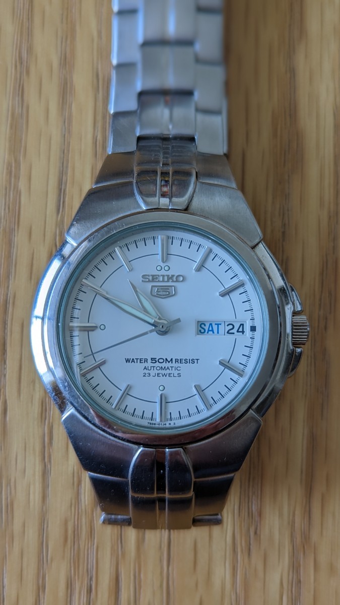 SEIKO セイコー5 自動巻 メンズ腕時計 白 ホワイト 【公式通販】
