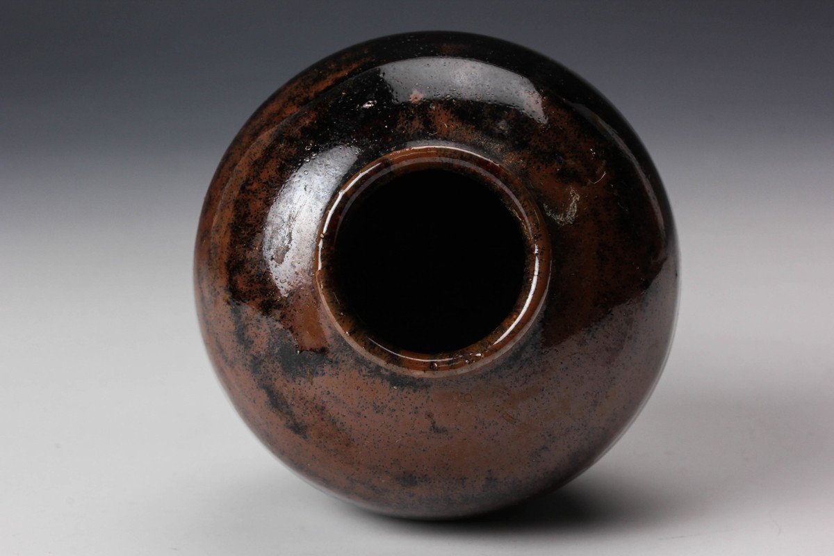 山口錠鉄 作 古瀬戸 耳付 水指（共箱）茶道具 山口錠鐵