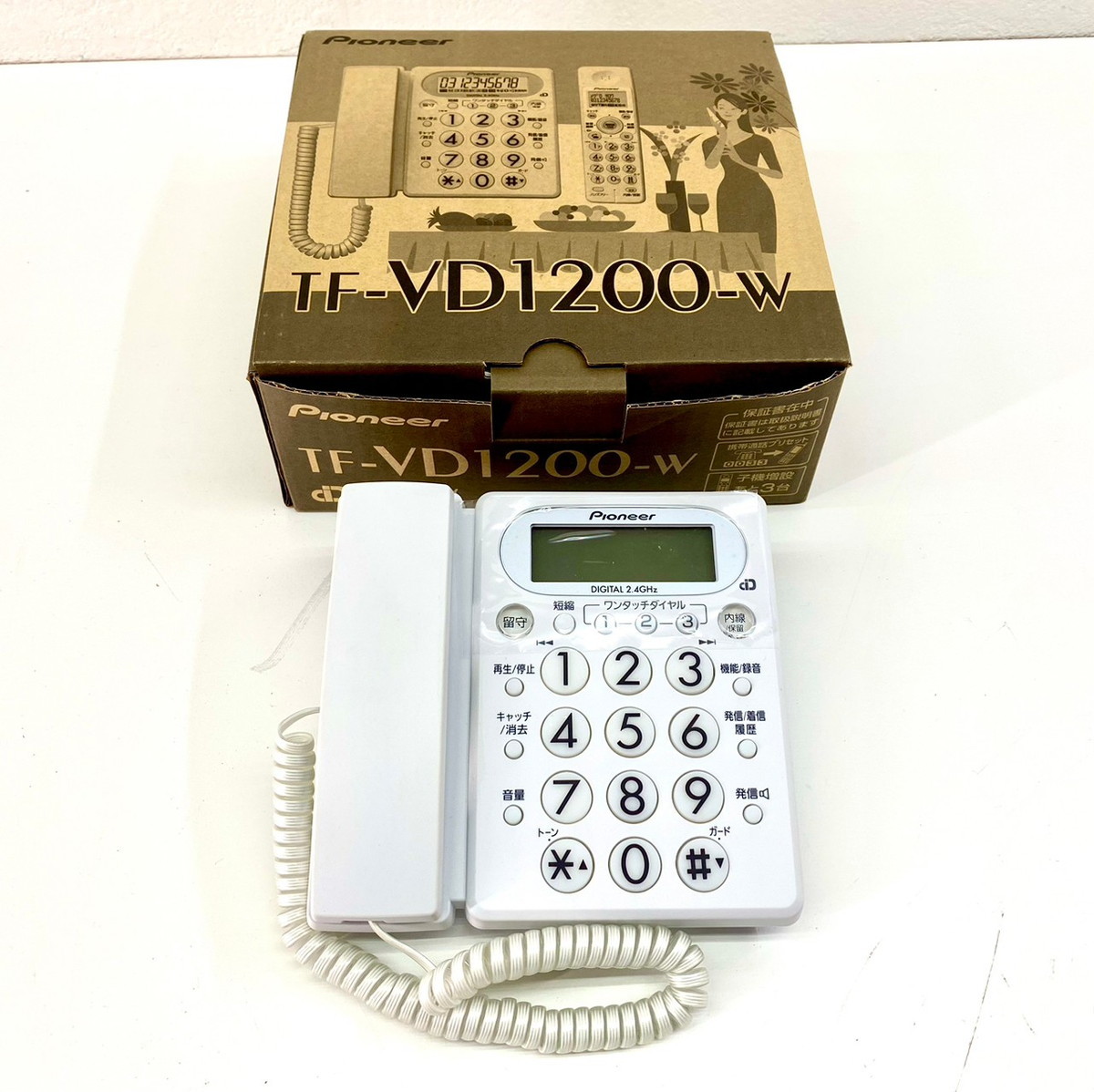 限定SALE，正規品 235-27 品 Pioneer パイオニア デジタル コードレス電話機 親機+子機 TF-VD1200-W(電話機一般)｜売買されたオークション情報、yahooの商品情報をアーカイブ公開 - オークファン 電話機一般