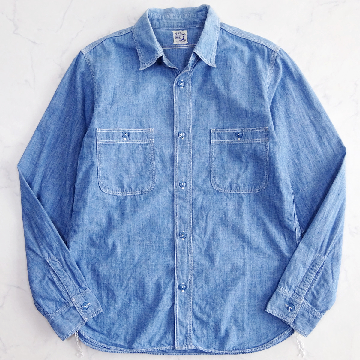 CHAMBRAY SHIRT WORK orSlow FIT オアスロウ orslow orSlow(オアスロウ 