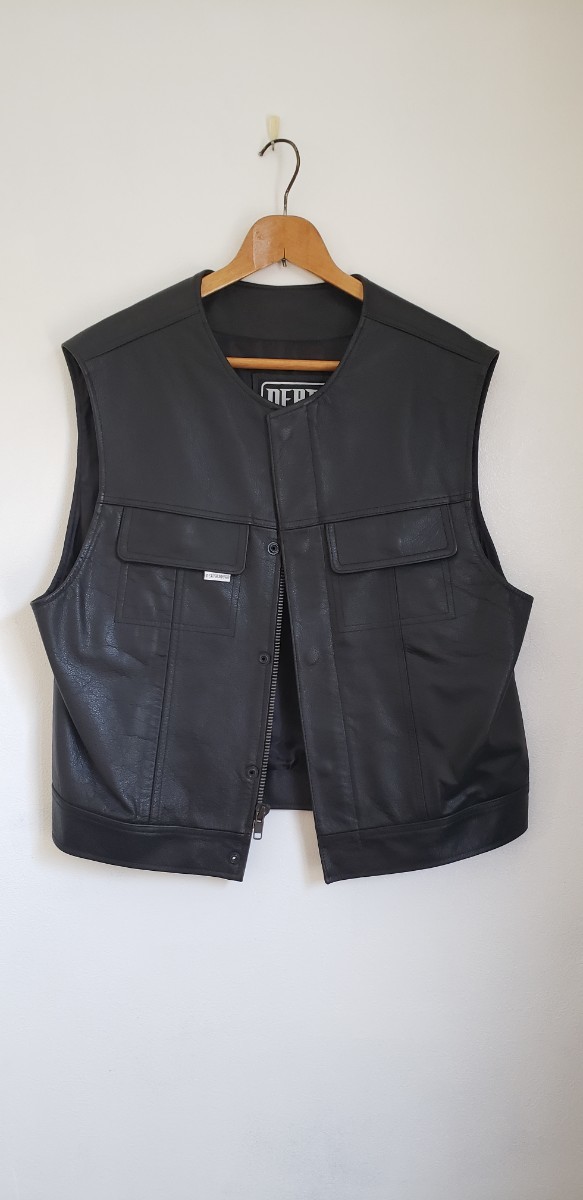 DEATH SQUAD ハーレー　レザーベスト ヘルズエンジェルス サンズオブアナーキー クラブスタイル LEATHER